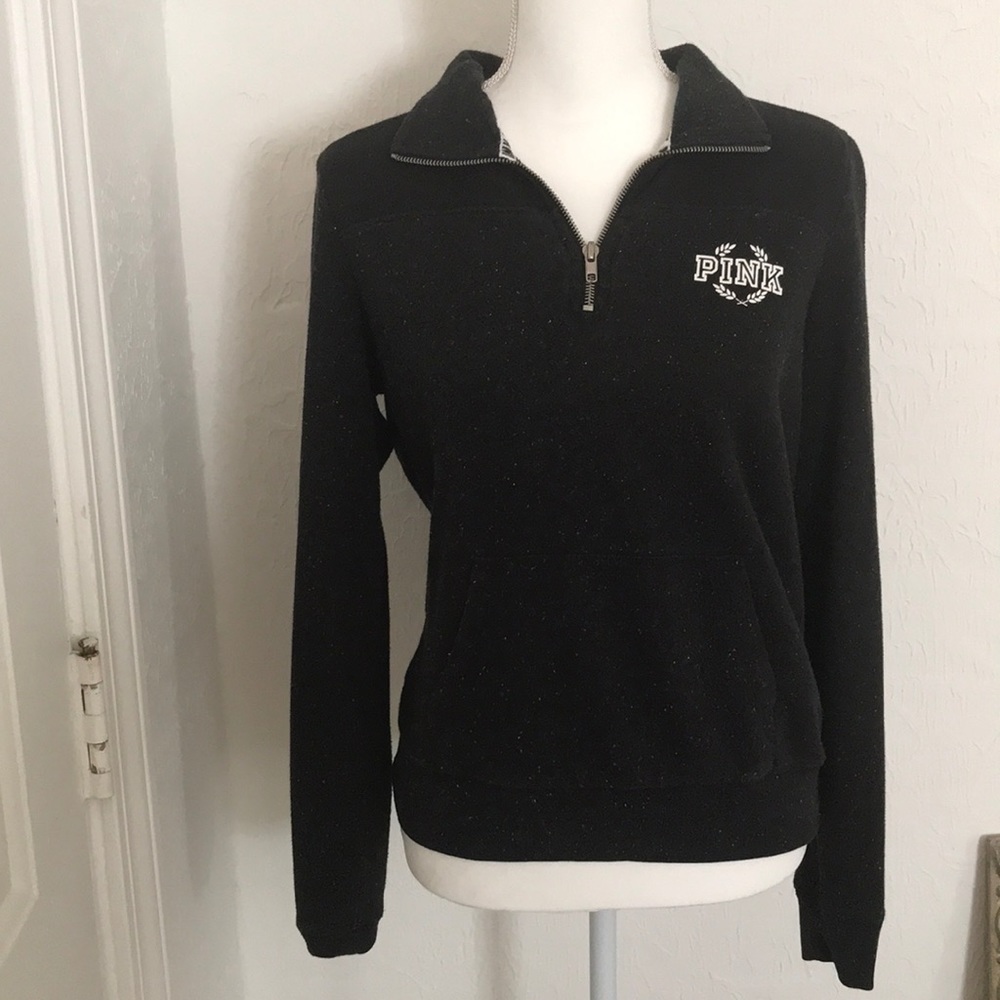 PINK VS half zip up sweater